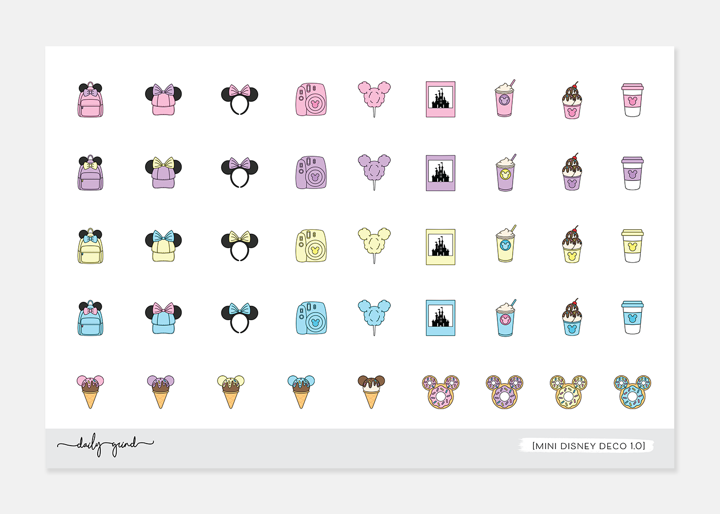 Cute Stickers Kawai On Pink Magic Emblem Creative Stock
