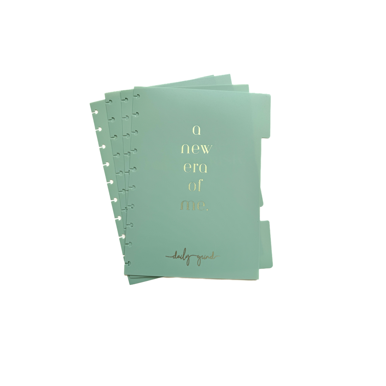 Set of four green planner dividers