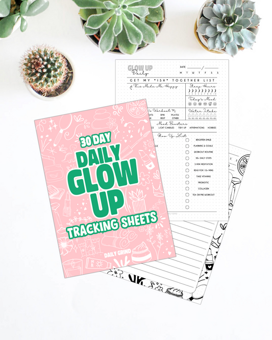 Glow Up Tracking Sheets | Insert