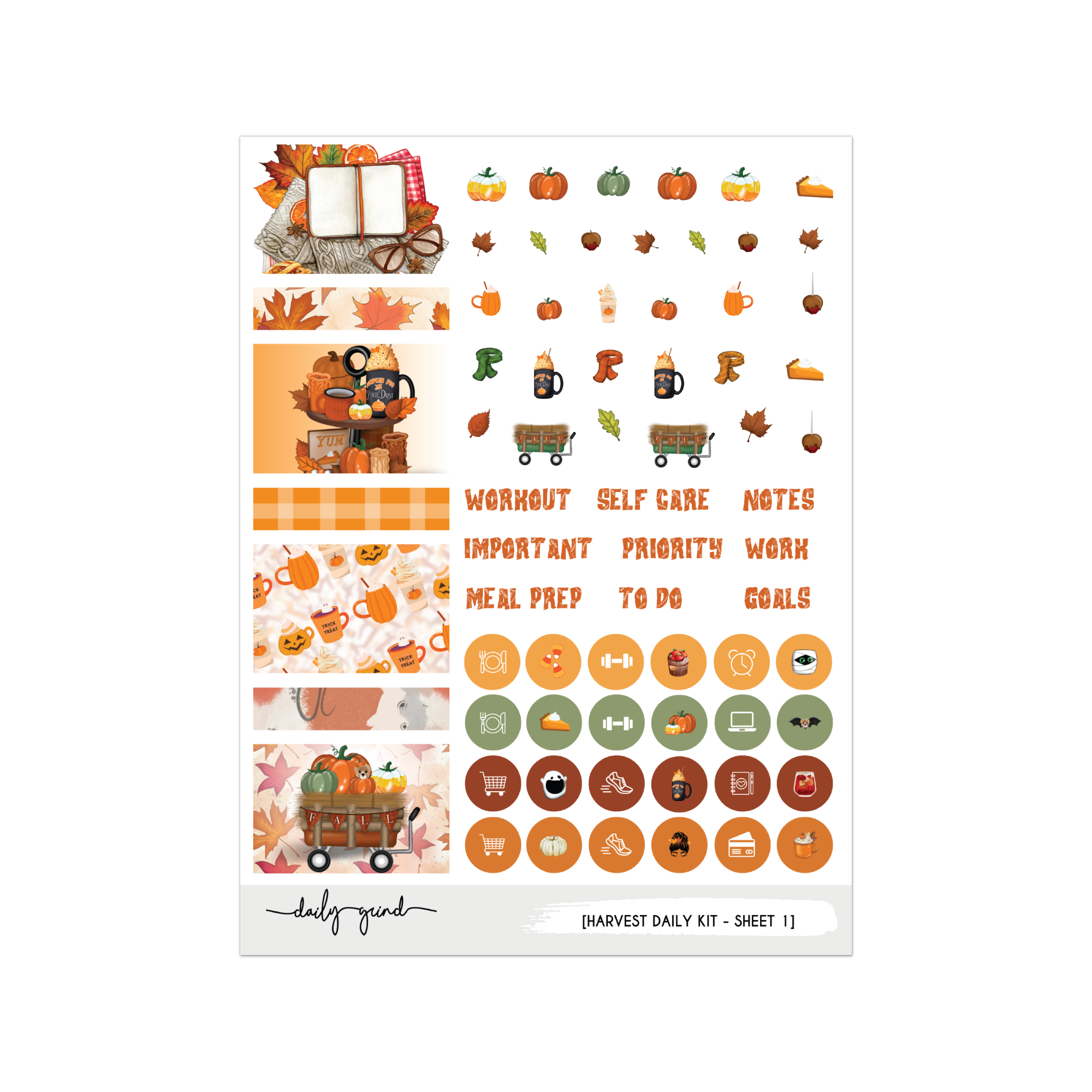 Daily Sticker Kit - Harvest
