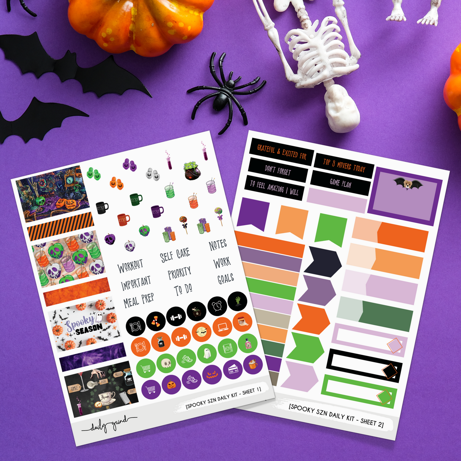 Daily Sticker Kit - Spooky Szn