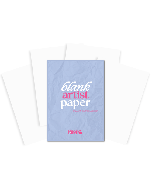 Blank Artist Paper Insert