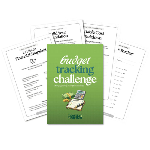 Budget Tracking Challenge Insert