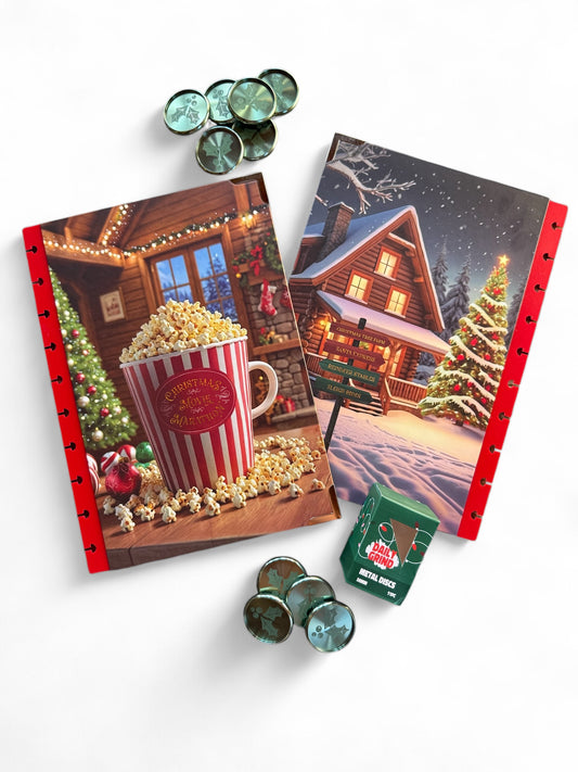 Christmas Movie Marathon Planner Kit | System Insert + Cover + Discs + Tab Dividers