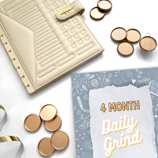 Luxe Daily Grind Planner | System Insert + Luxe Cream Cover + Discs