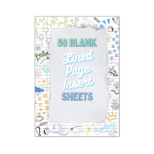 Blank Lined Paper - Insert