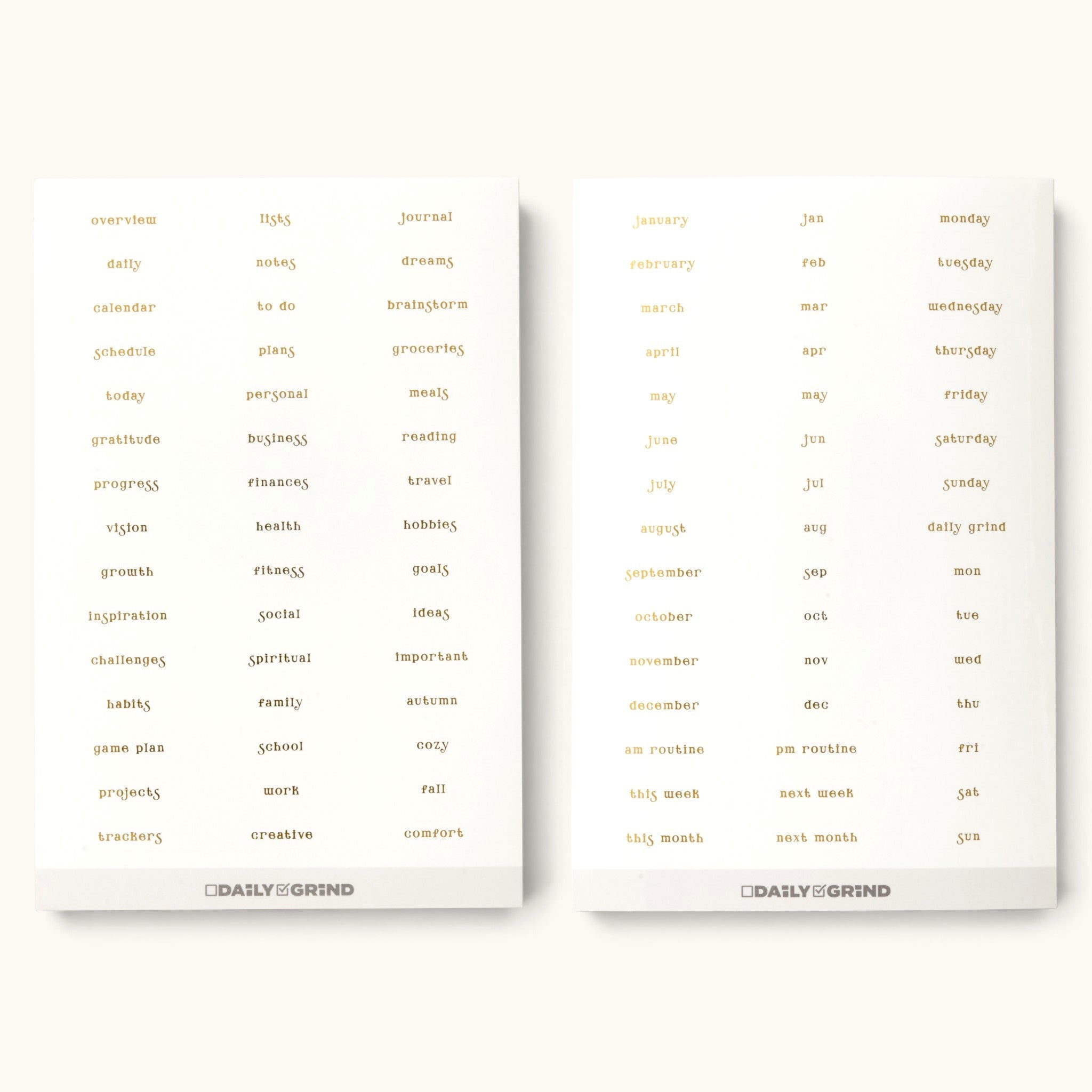 The Daily Grind Planner