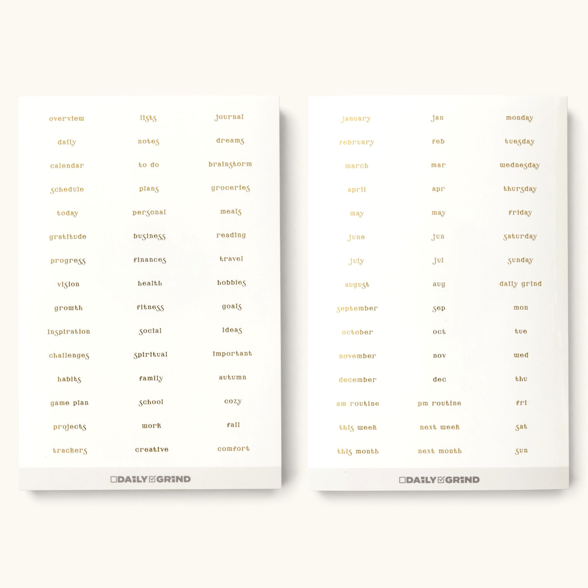 The Daily Grind Planner