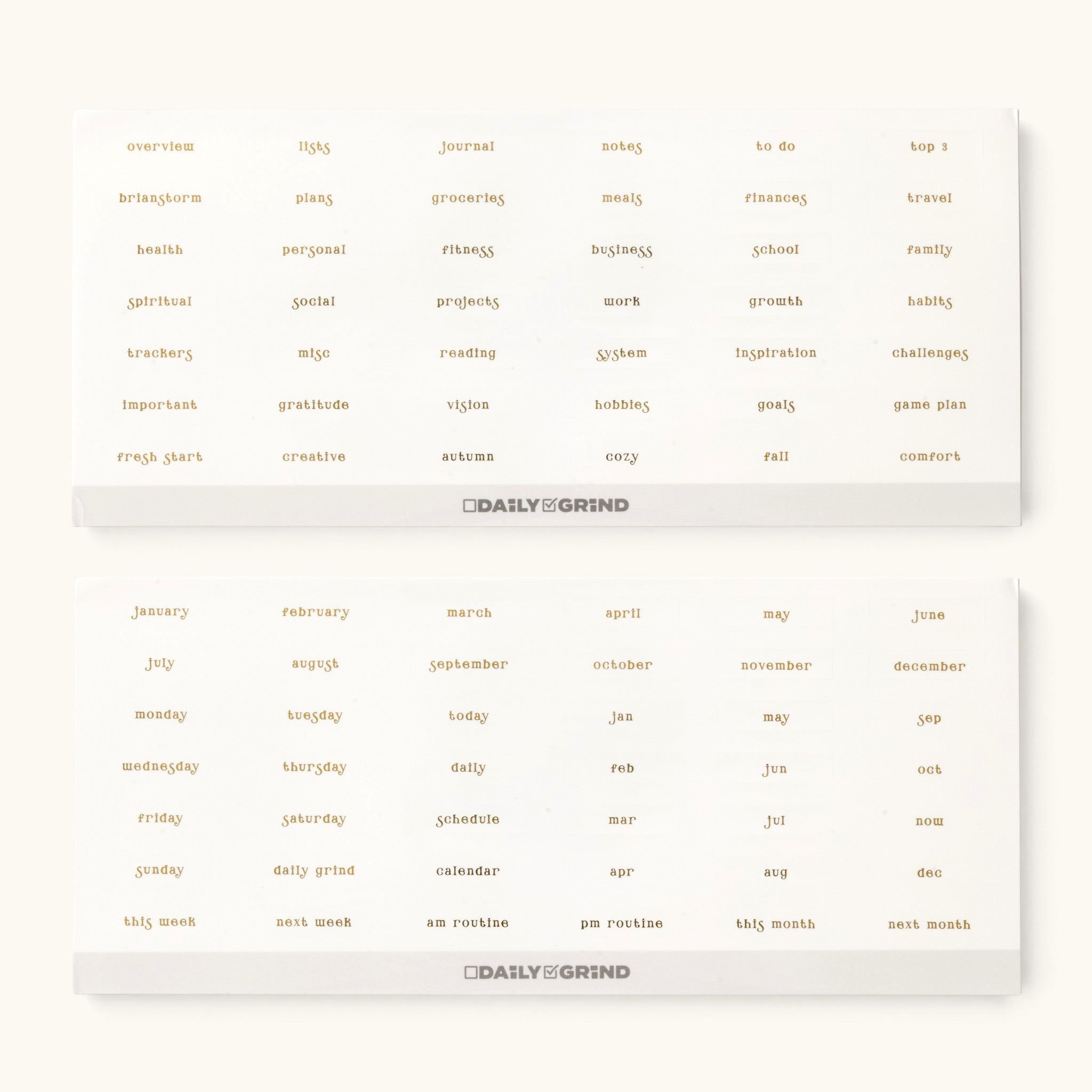 The Daily Grind Planner