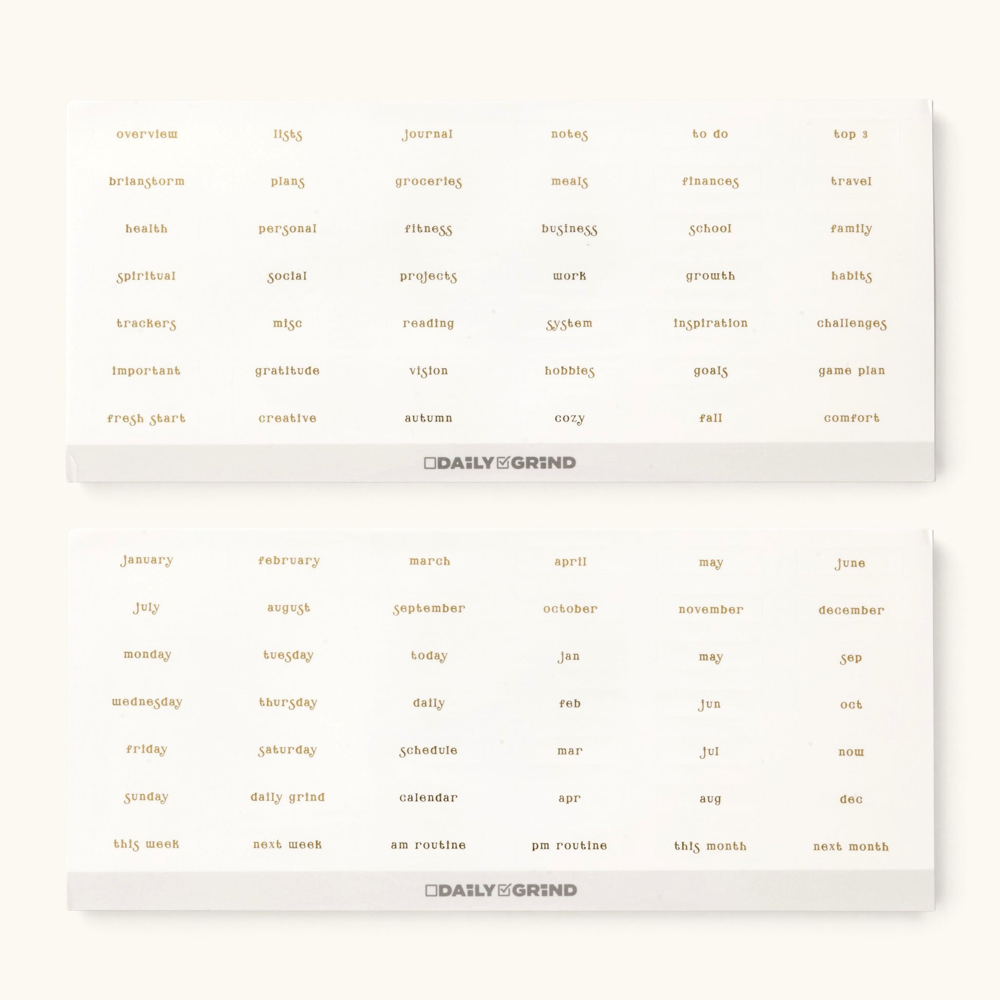 The Daily Grind Planner