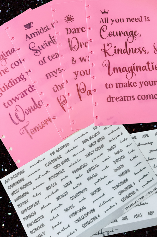 Make Life Magical Tab Dividers | Fairytale