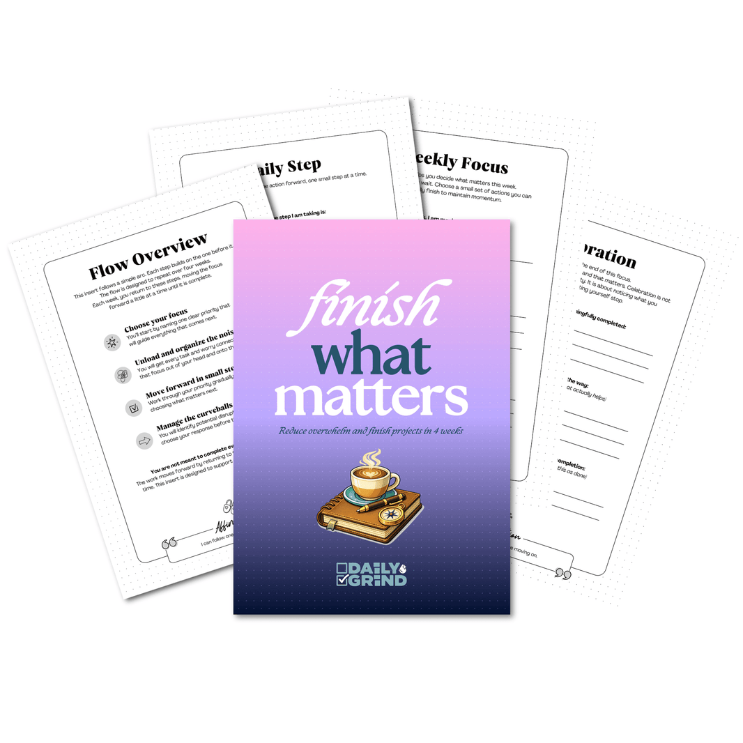 The Daily Grind Planner