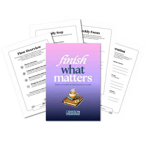 Finish What Matters Insert