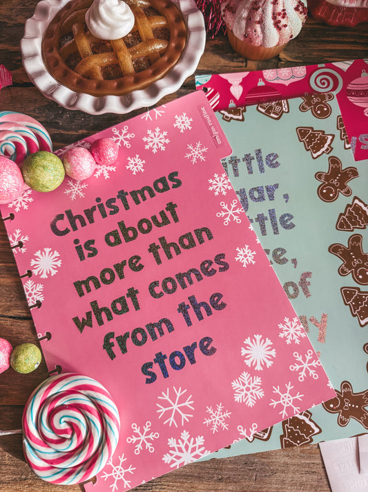 Merry Moods Tab Dividers | Gingerbread Wonderland