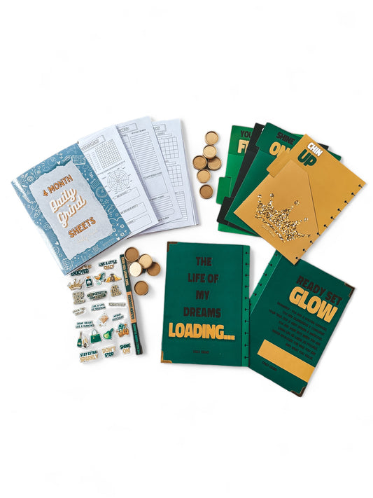 Golden Goddess Planner Kit | System Insert + Cover + Discs + Tab Dividers