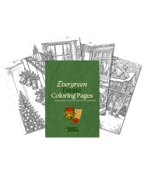 Evergreen Estate Coloring Insert
