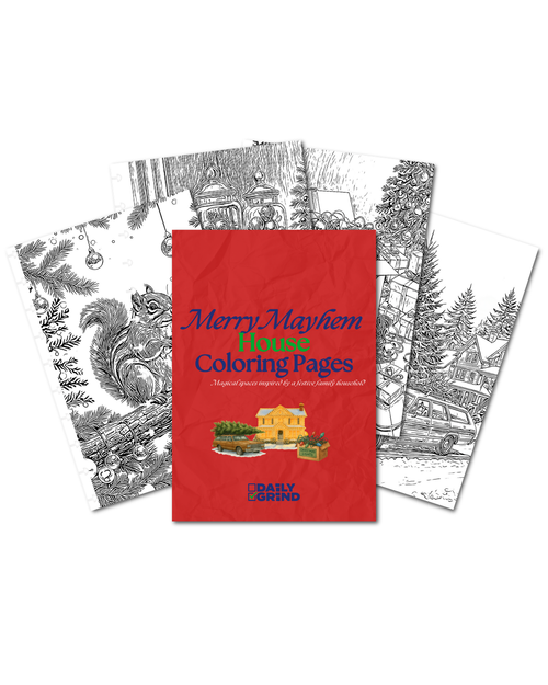 Merry Mayhem House Coloring Insert