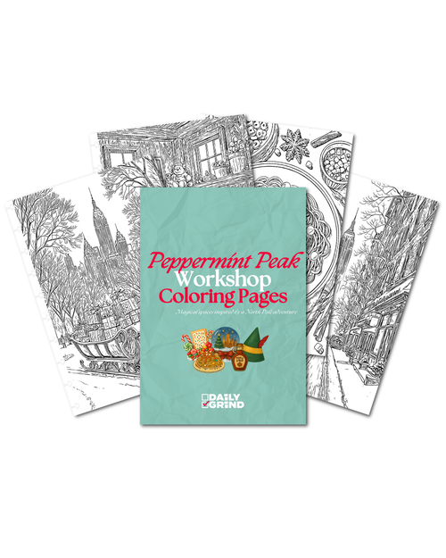 Peppermint Peak Workshop Coloring Insert