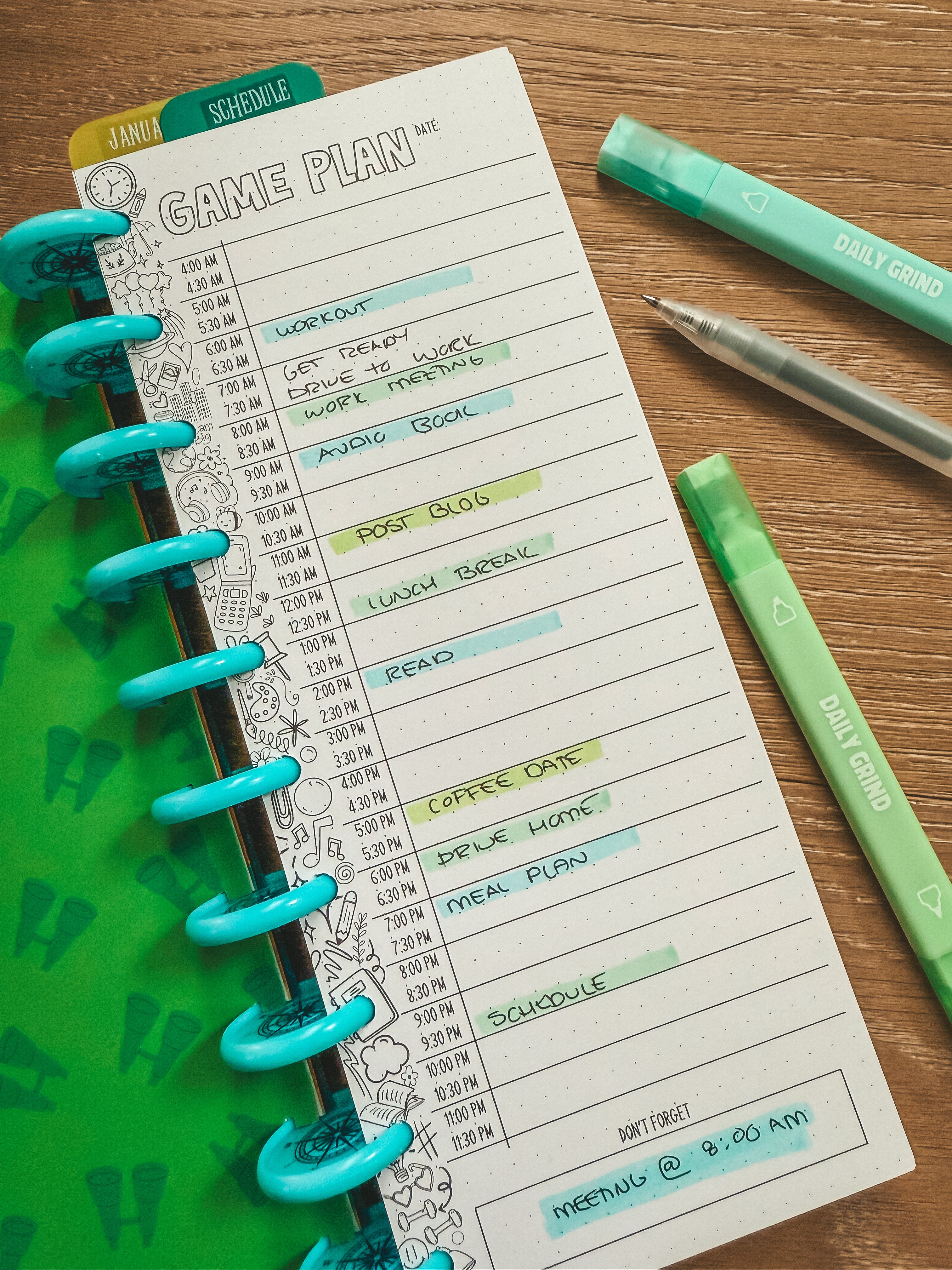 The Daily Grind Planner