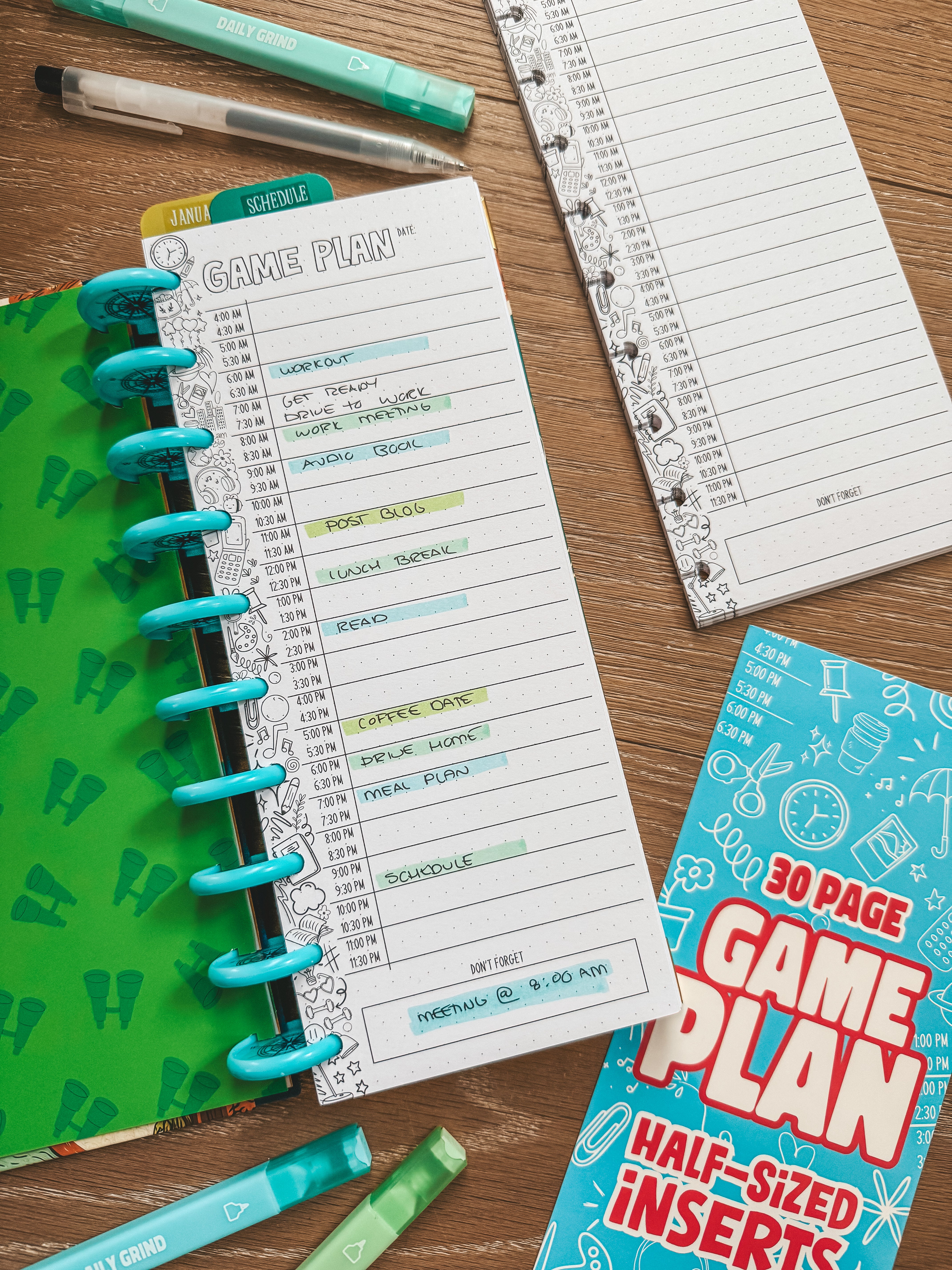 Hourly Game Plan