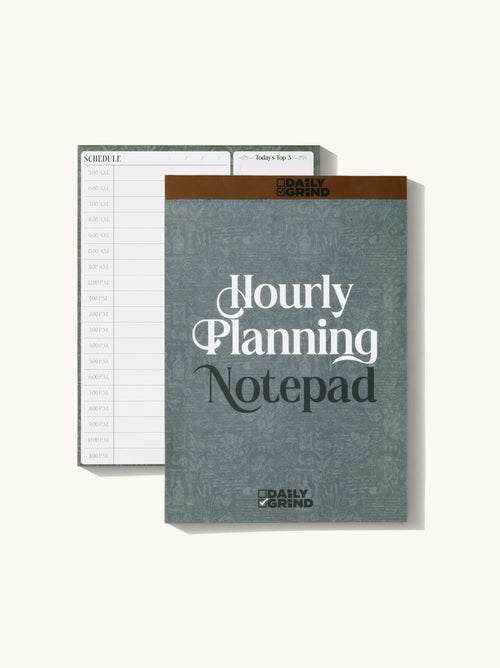 Daily Grind Notepad | Hourly Planning