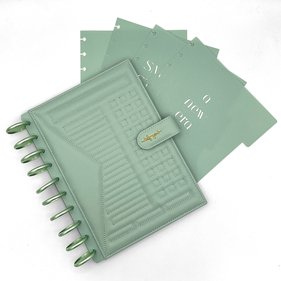 Green planner and planner dividers
