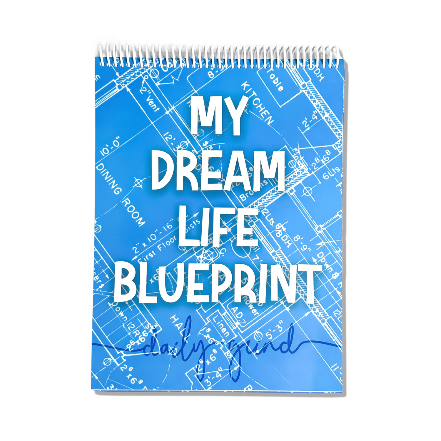 Front cover of &quot;My Dream Life Blueprint&quot; workbook