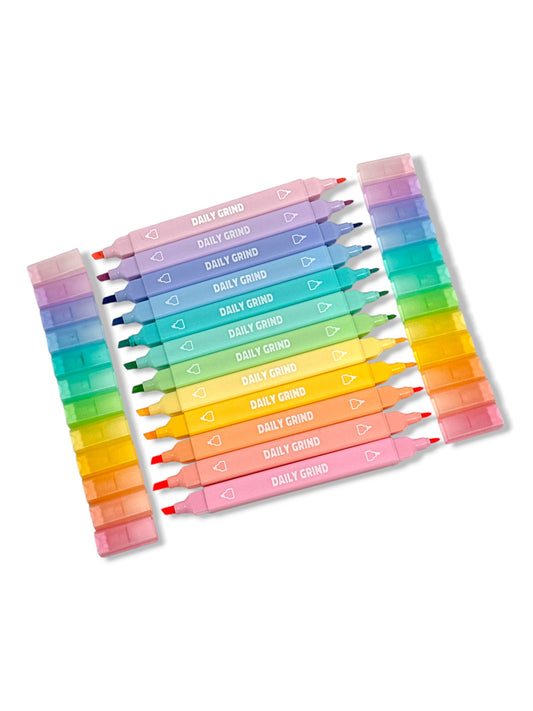 Dual Tip Highlighter Set | 12 pack