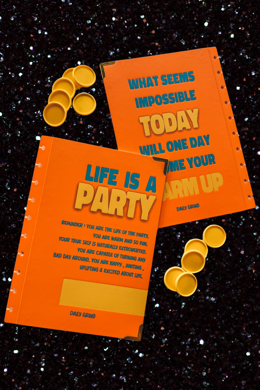 Clip-in Daily Grind Planner Cover | Life of the Party