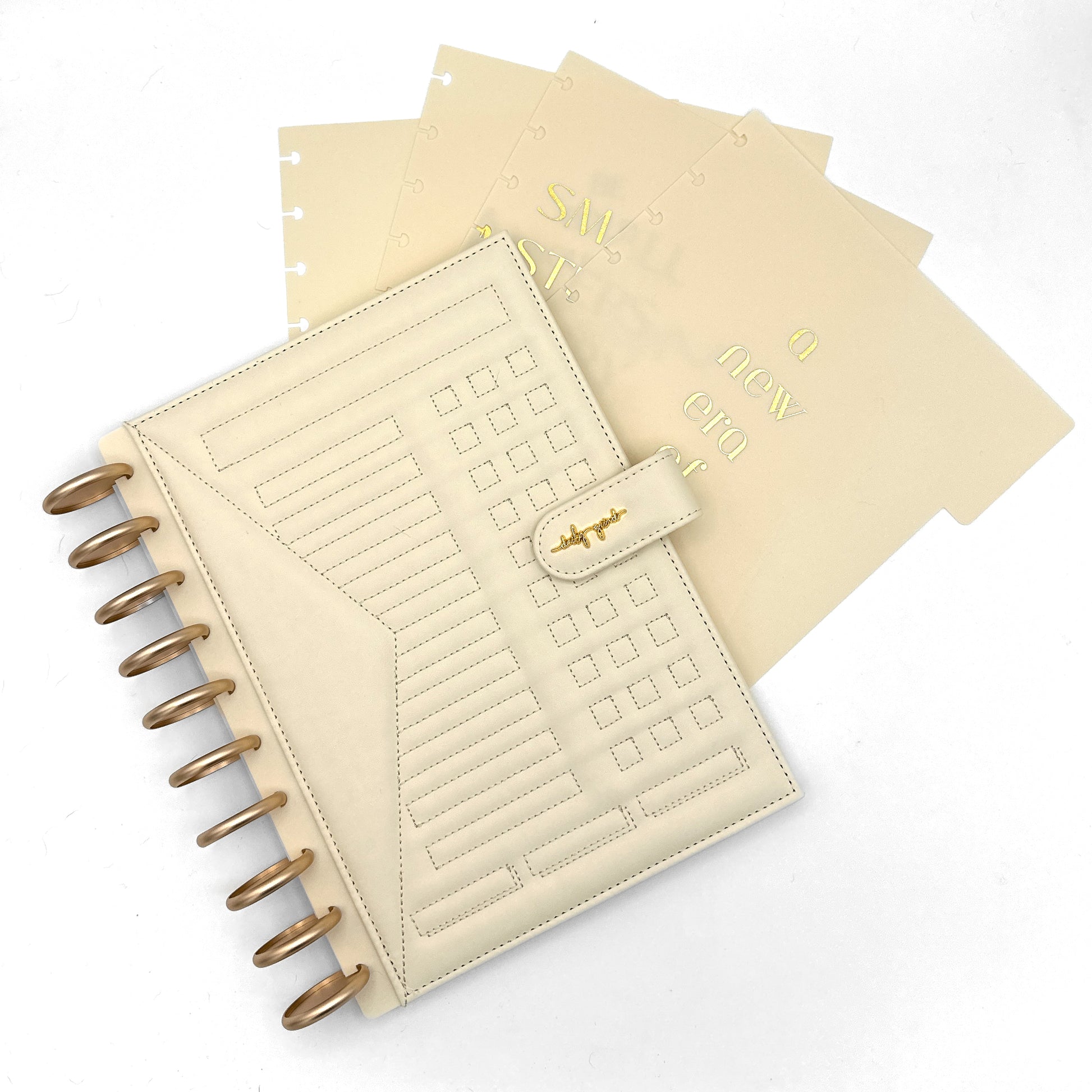 Cream planner and planner dividers