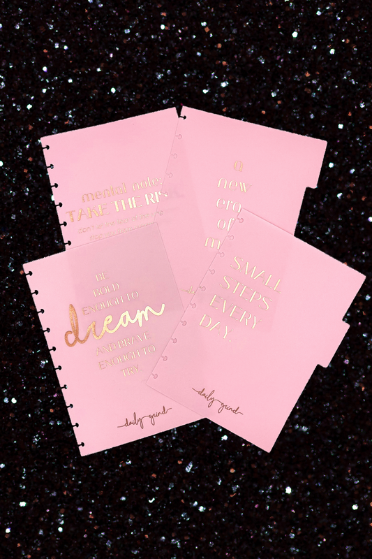 Luxe Tab Dividers | Pink