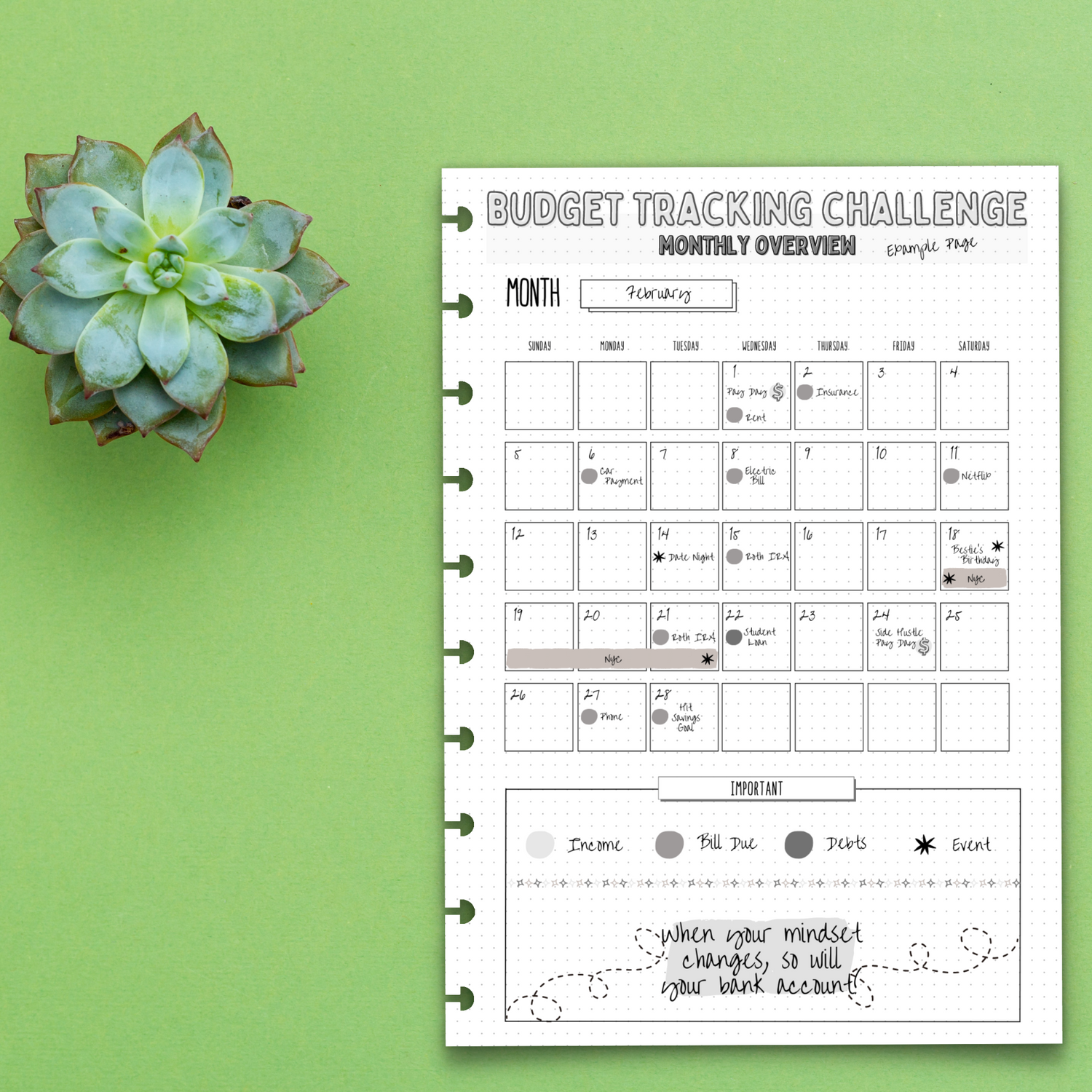 Habit Tracking Planner Insert – The Daily Grind Planner