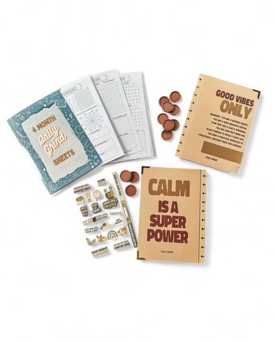 Daily Grind System + Natural Beauty Clip-in Planner Cover | BUNDLE