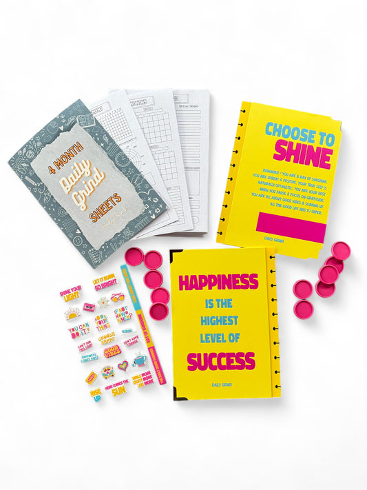 Daily Grind System + Ray Of Sunshine Clip-in Planner Cover | BUNDLE