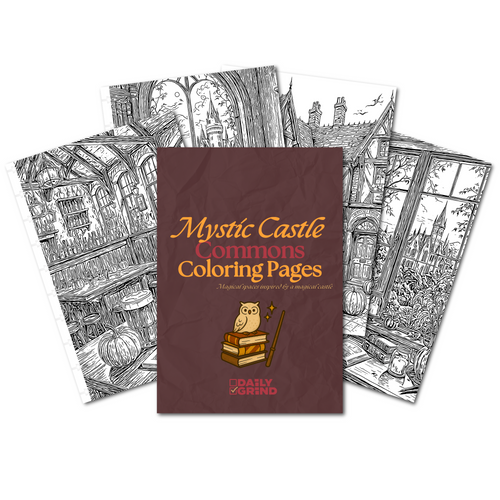 Mystic Castle Commons Coloring Insert