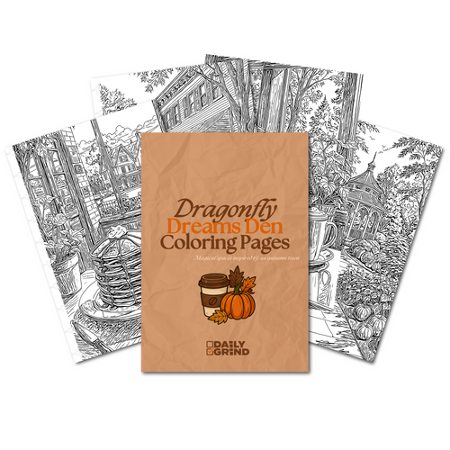 Dragonfly Dreams Den Coloring Insert