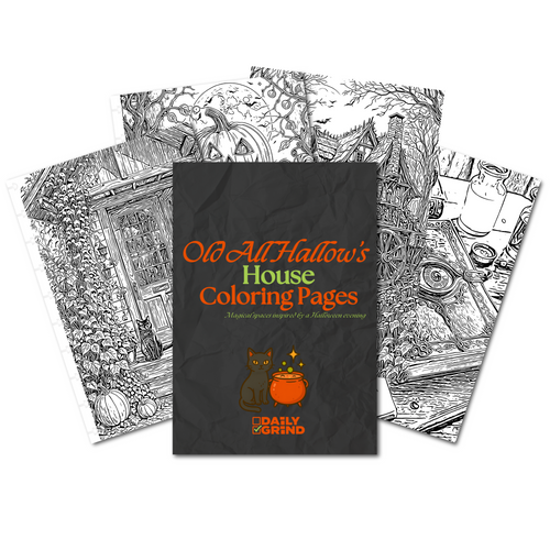 Old All Hallow’s House Coloring Insert