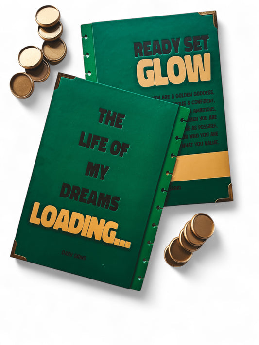 Clip-in Daily Grind Planner Cover | Golden Goddess