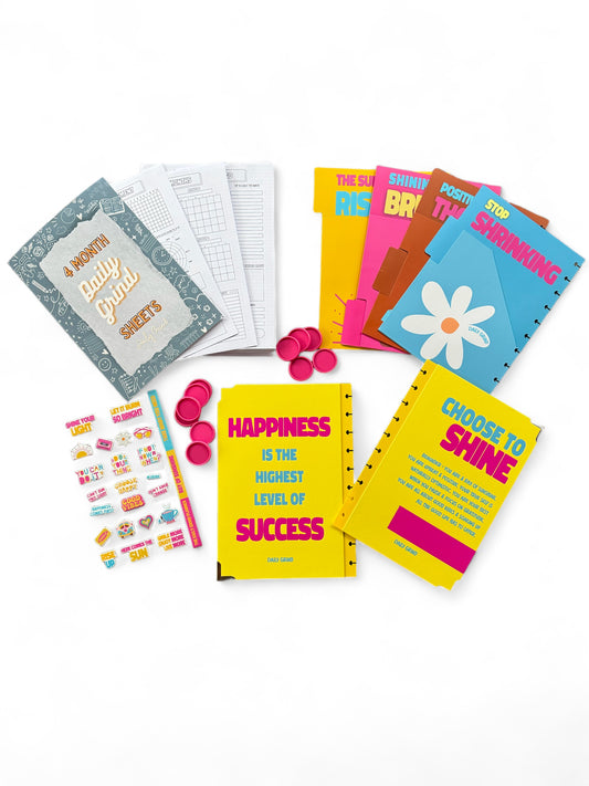 Ray Of Sunshine Planner Kit | System Insert + Cover + Discs + Tab Dividers