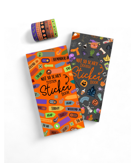 Spooky Moods Accessories BUNDLE | Sticker Books & Washi Tapes