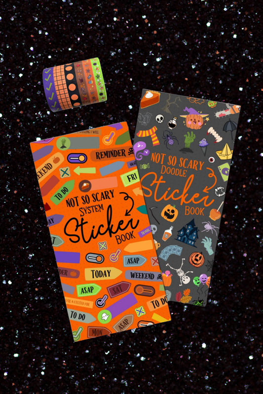 Spooky Moods Accessories BUNDLE | Sticker Books & Washi Tapes