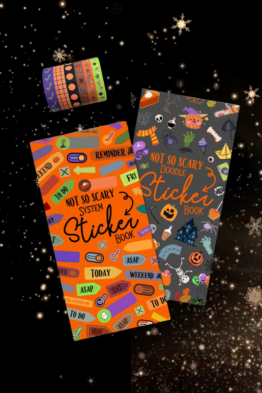 Spooky Moods Accessories BUNDLE | Sticker Books & Washi Tapes