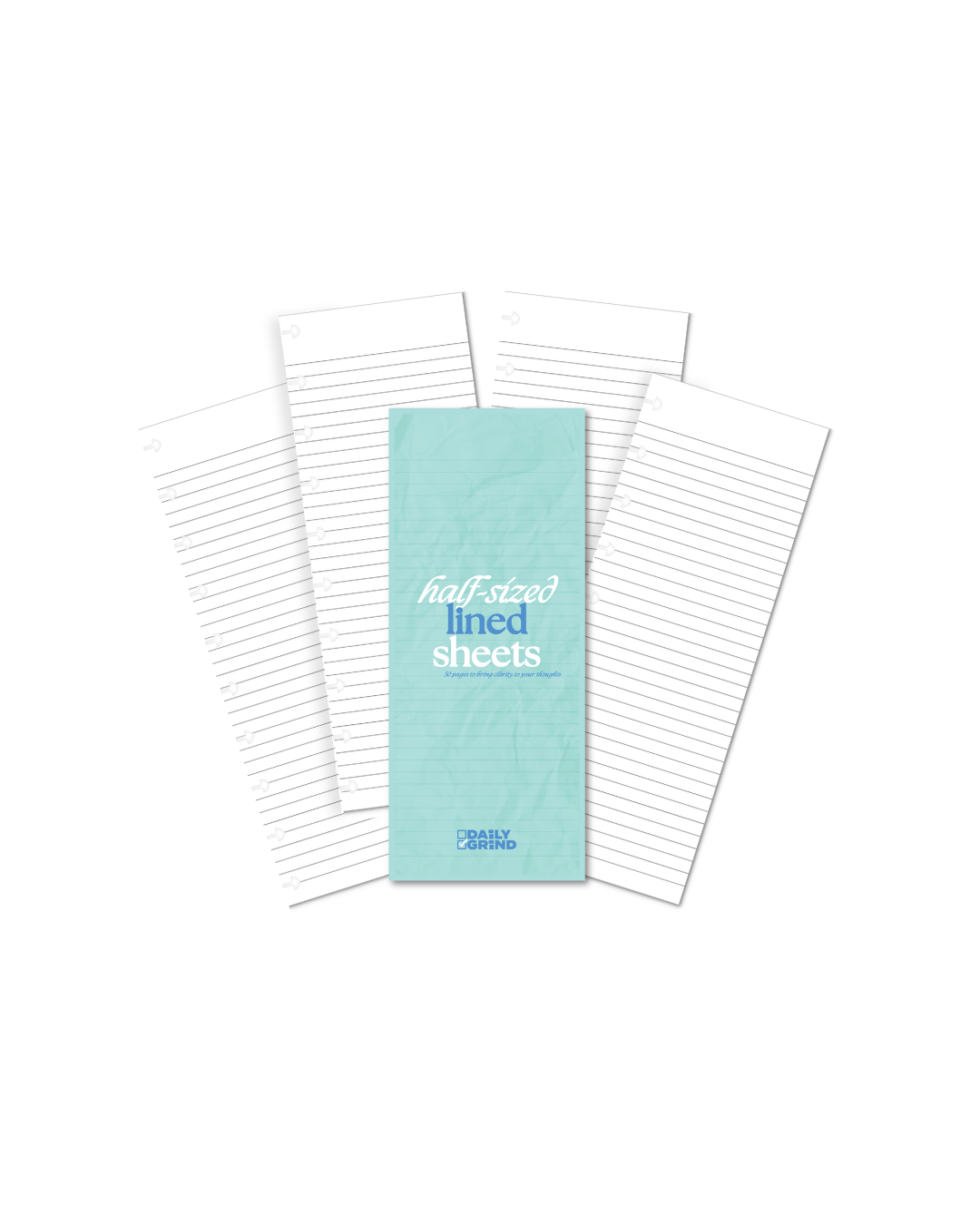 Blank Lined Paper Insert | Travel Size