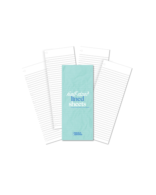Blank Lined Paper Insert | Travel Size
