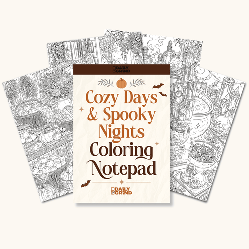 Coloring Notepad | Cozy Days & Spooky Nights