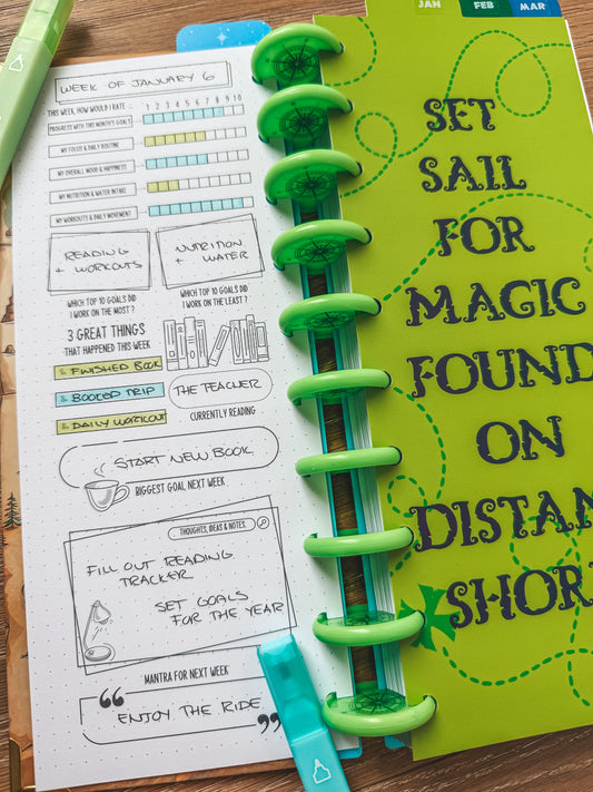 Pixie Dust Planner Bundle | Travel-Sized Planner + Tab Dividers