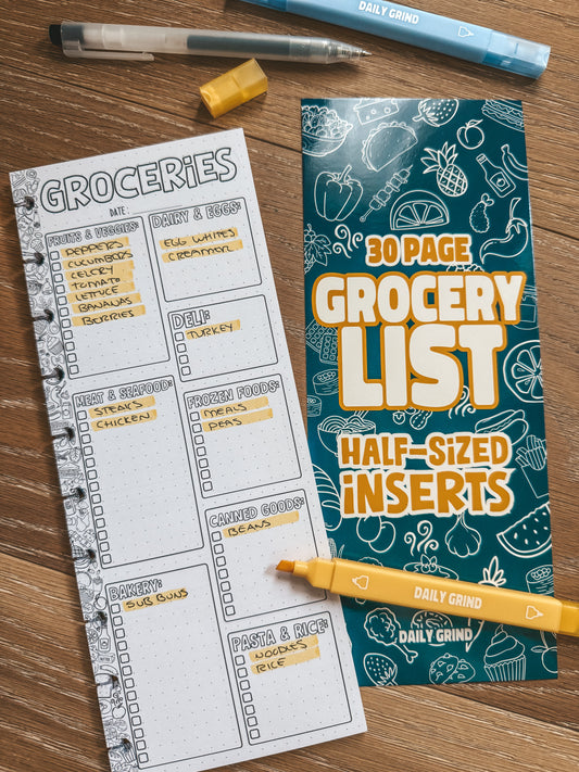 Grocery List | Half-Sized Insert